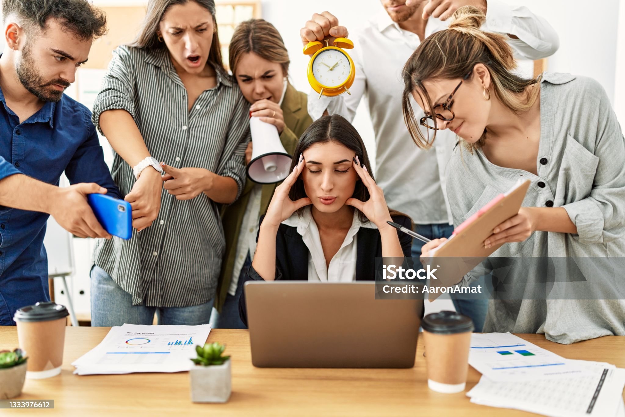 Stressed woman